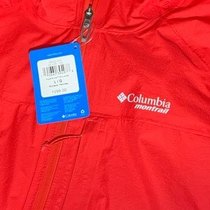 Columbia Red Windbreaker Women’s Large